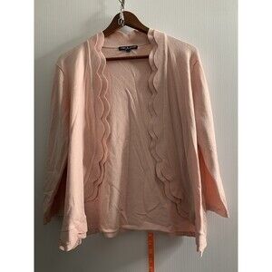 Cable & Gauge Scalloped Cardigan/Sweater Size Petite XLarge